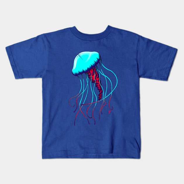 JellyFish Kids T-Shirt by MonoGenesis